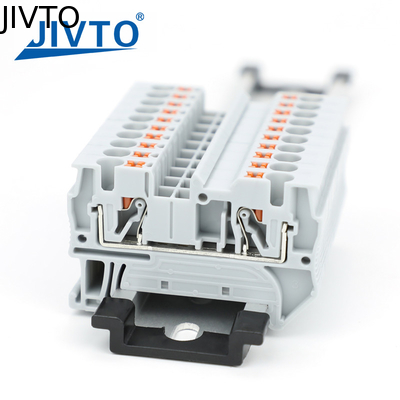 PT4 Push-in Terminal Strip Plug PT-4 4mm2 Kabelanschluss elektrischer Anschluss Din Rail schraubloser Terminalblock PT 4