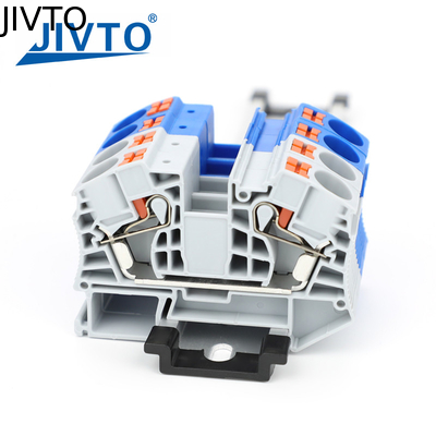 PT16 Din Rail Push-In Terminal Block, 16mm2 elektrische Kabel-Vorlauf-Stecker Schraublose Terminal-Streifen Drahtverbindung