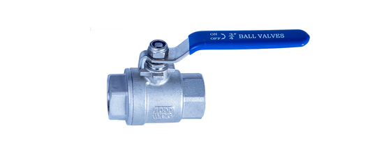 Edelstahl-Kugelventil, weiblich auf weiblich, Vollportventil für Wasser, Öl und Gas
